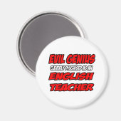 Evil Genius...leraar Engels Magneet (Voorkant / Achterkant)