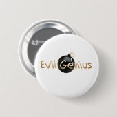 Evil Genius Logo Ronde Button 5,7 Cm (Voorkant /achterkant)