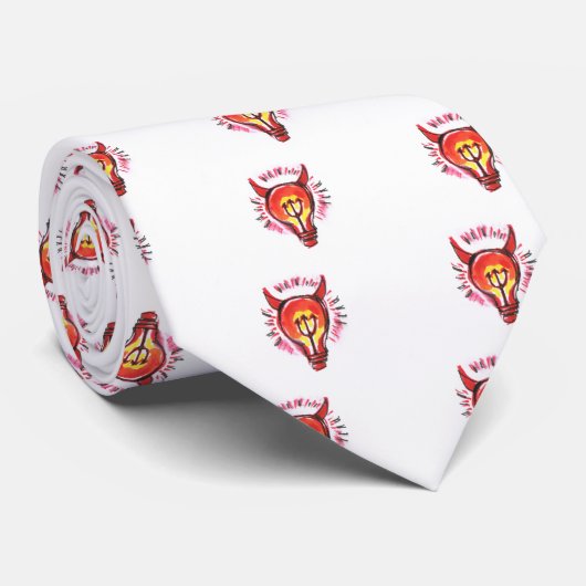 Evil Genius Print Stropdas (Opgerold)