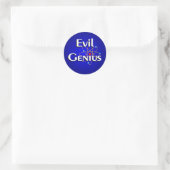 Evil Genius Ronde Sticker (Tas)
