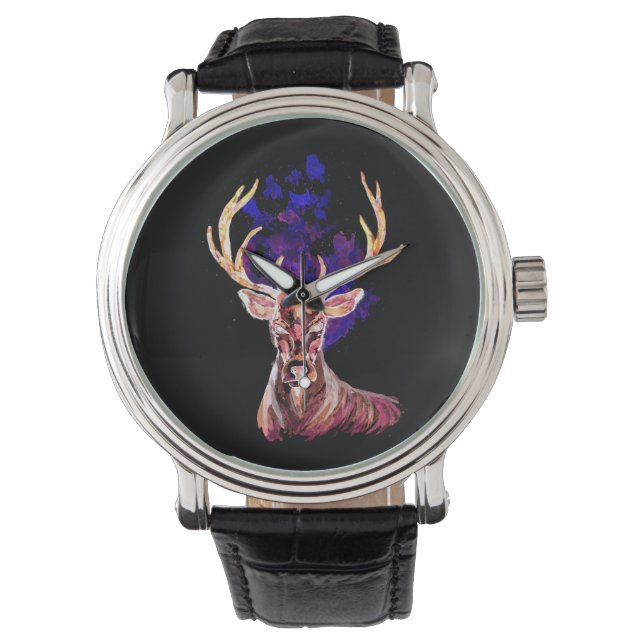 Evil Ghost Deer Horloge (Voorkant)