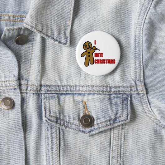 Evil GingerbrooMan Ronde Button 5,7 Cm (In situ)