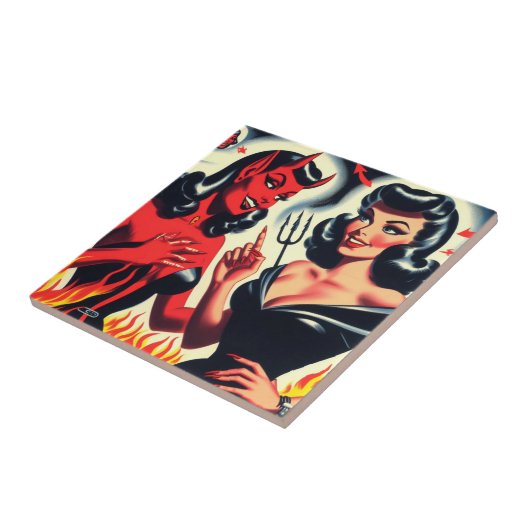 Evil Girls Tegeltje (Zijkant)