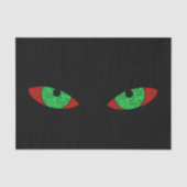 Evil Green Eyes Tissuepapier (Voorkant)