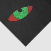 Evil Green Eyes Tissuepapier (Detail)