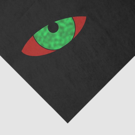 Evil Green Eyes Tissuepapier (Detail)