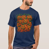 Evil Grin Pumpkin Horde T-shirt (Voorkant)