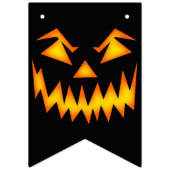 Evil Grinning Face Halloween Vlaggetjes (Eerste vlag)