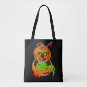 Evil Halloween Monsters Omkeerbaar Griezelig Tote Bag (Voorkant)