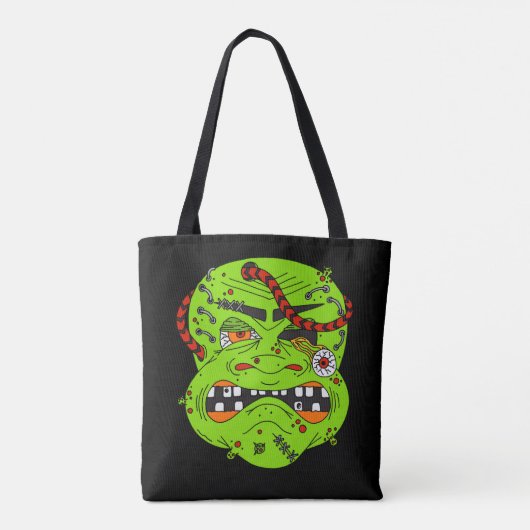 Evil Halloween Monsters Omkeerbaar Griezelig Tote Bag (Achterkant)