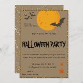 Evil Halloween Party Uitnodiging (Voorkant / Achterkant)