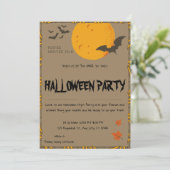 Evil Halloween Party Uitnodiging (Staand voorkant)