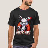 Evil Hasi Rabbit Easter Bunny T-shirt (Voorkant)