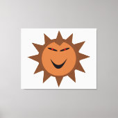 Evil Hedegel Kawaii Gothic Halloween Canvas Print (Voorkant)