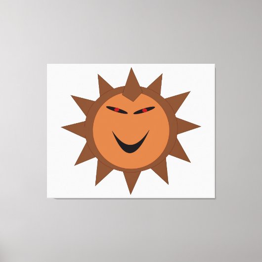 Evil Hedegel Kawaii Gothic Halloween Canvas Print (Voorkant)