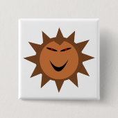 Evil Hedgel Kawaii Gothic Halloween Button (Voorkant)