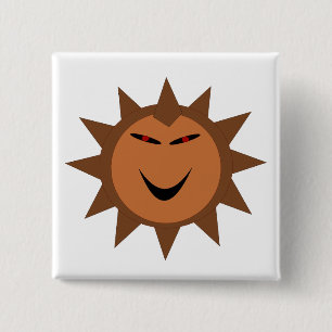 Evil Hedgel Kawaii Gothic Halloween Button