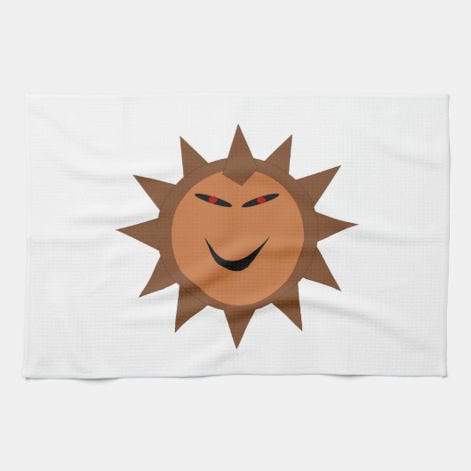 Evil Hedgel Kawaii Gothic Halloween Kitchen Towel Theedoek (Horizontaal)