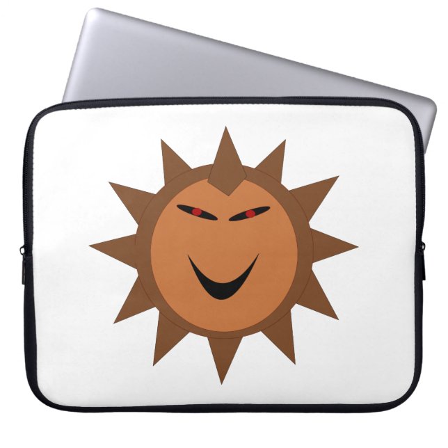 Evil Hedgel Kawaii Gothic Halloween Laptop Bag Sleeve (Voorkant)