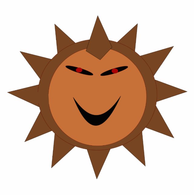 Evil Hedgel Kawaii Gothic Halloween Photo Sculptur Staand Fotobeeldje (Voorkant)