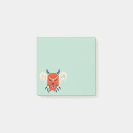 Evil Hored Demon Mask Post-it® Notes