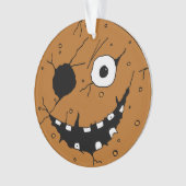 Evil Horror Gingerbread Man Face Tree Ornament (voorkant)