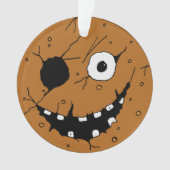 Evil Horror Gingerbread Man Face Tree Ornament (voorkant)