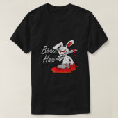 Evil Horror Hasi Funny Rabbit Gezegde Pasen T-shirt (Design voorkant)