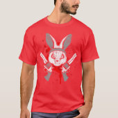 Evil Horror Rabbit Funny Rabbit Saying Easter Gift T-shirt (Voorkant)