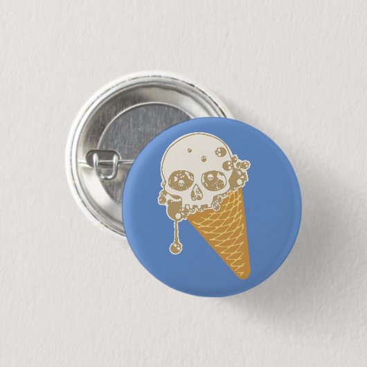Evil Ice Cream Cone Button (Voorkant /achterkant)