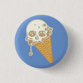 Evil Ice Cream Cone Button (Voorkant)