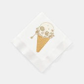 Evil Ice Cream Cone Napkins Servet (Hoek)