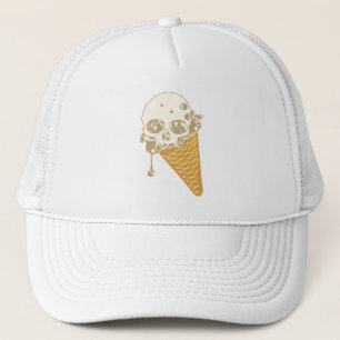 Evil Ice Cream Cone Trucker Hat Trucker Pet