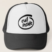 Evil Inside - 666 - Hail Satan - Cap - Truckercap Trucker Pet (Voorkant)