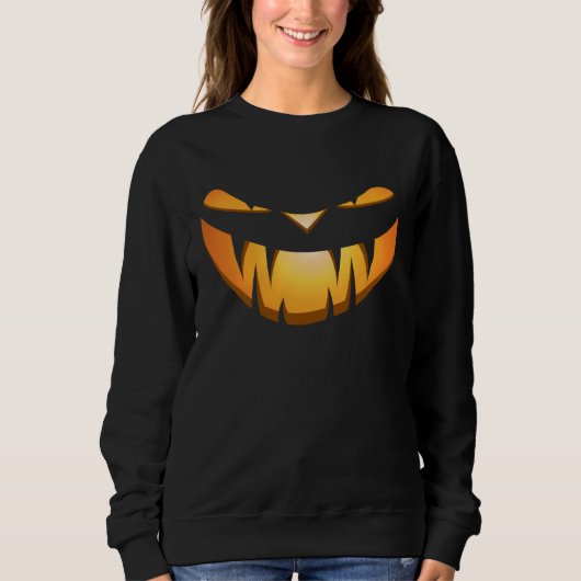 Evil Jack O Lantern Pumpkin w Vampire Fangs for Ha Trui (Voorkant)