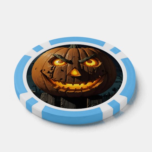 Evil Jack O'Lantern Poker Chips (Enkel)
