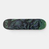 Evil Japan Samurai Skull hand drawn Skateboard (Horizontaal)