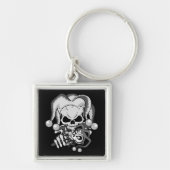 Evil Jester Skull Sleutelhanger (Voorkant)