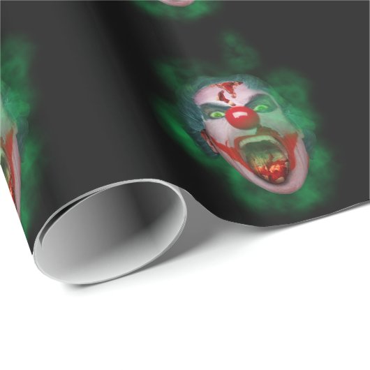 Evil Joker Clown Face Cadeaupapier (Rol Hoek)