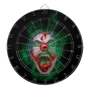 Evil Joker Clown Face Dartbord
