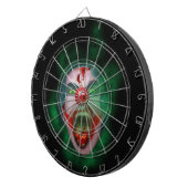 Evil Joker Clown Face Dartbord (Voorkant Rechts)