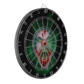 Evil Joker Clown Face Dartbord (Voorkant Links)