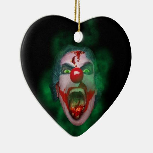 Evil Joker Clown Face Keramisch Ornament (Rechts)