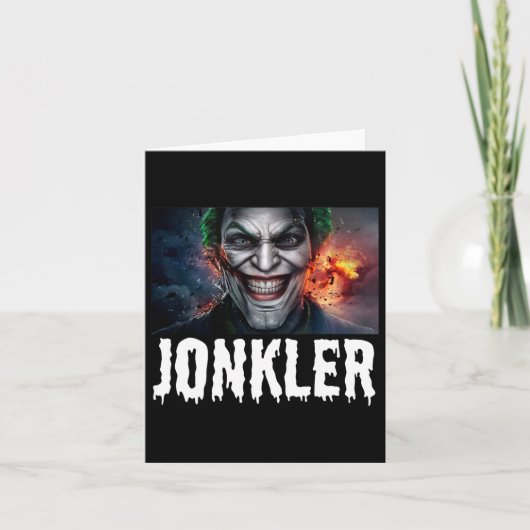 Evil Jonkler Halloween Kaart (Voorkant)