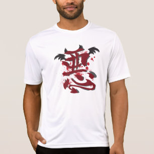 Evil Kanji Mannen Micro Fiber T-Shirt