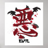 Evil Kanji Poster (Voorkant)