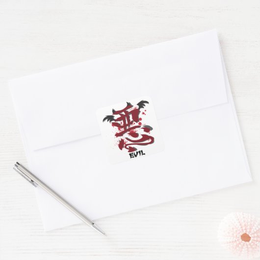 Evil Kanji Stickers (Envelop)