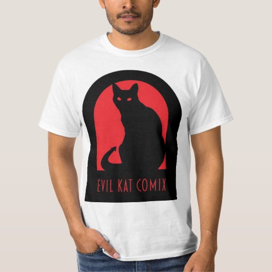 Evil Kat Comix Logo T-Shirt (Voorkant)