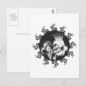 Evil King Skull Briefkaart (Voorkant / Achterkant)