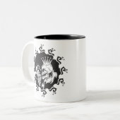 Evil King Skull Tweekleurige Koffiemok (Voorkant links)